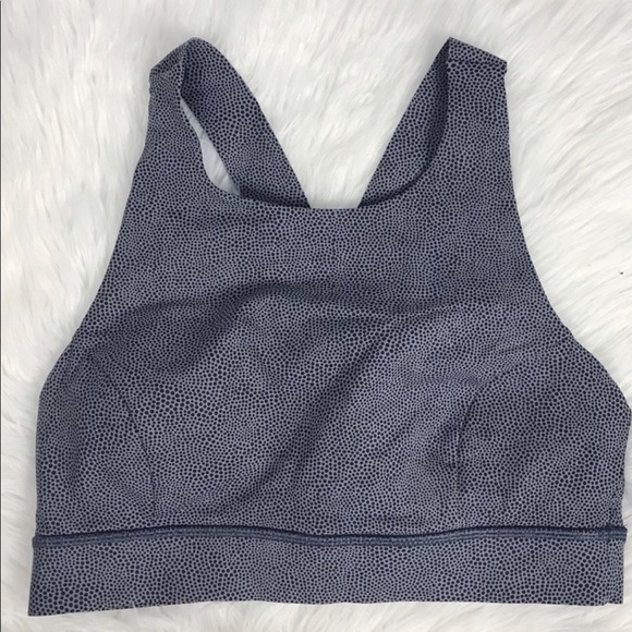 Lululemon Fast & Free High Neck Sports Bra - Picture 1 of 9
